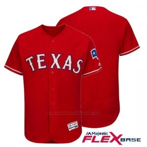 Camiseta Beisbol Hombre Texas Rangers Flex Base Scarlet Autentico Coleccion