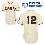 Camiseta Beisbol Hombre San Francisco Giants Joe Panik 12 Crema 1ª Cool Base