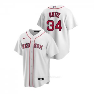 Camiseta Beisbol Hombre Boston Red Sox David Ortiz Replica Primera Blanco
