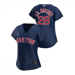 Camiseta Beisbol Mujer Boston Red Sox J.d. Martinez 2020 Replica Alterno Azul