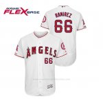 Camiseta Beisbol Hombre Los Angeles Angels Jc Ramirez 150th Aniversario Patch Flex Base Blanco