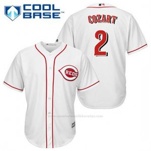 Camiseta Beisbol Hombre Cincinnati Reds Zack Cozart 2 Blanco 1ª Cool Base