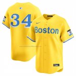 Camiseta Beisbol Hombre Boston Red Sox David Ortiz Alterno 3 Limited Amarillo Camiseta Beisbol Hombre Boston Red Sox David Ortiz Alterno 3 Limited Amarillo