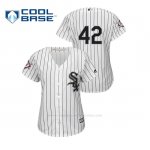 Camiseta Beisbol Mujer Chicago White Sox 2019 Jackie Robinson Day Cool Base Blanco