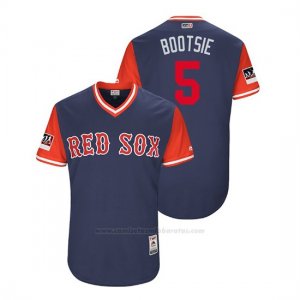 Camiseta Beisbol Hombre Boston Rojo Sox Ian Kinsler 2018 Llws Players Weekend Bootsie Azul