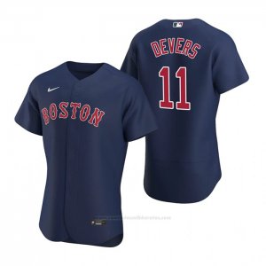 Camiseta Beisbol Hombre Boston Red Sox Rafael Devers Autentico Alterno 2020 Azul