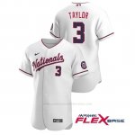 Camiseta Beisbol Hombre Washington Nationals Michael A. Taylor Autentico 2020 Alternato Blanco