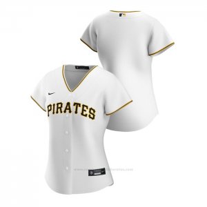 Camiseta Beisbol Mujer Pittsburgh Pirates Replica 2020 Primera Blanco