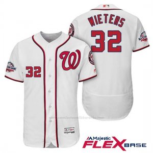 Camiseta Beisbol Hombre Washington Nationals Matt Wieters Blanco 2018 All Star 1ª Flex Base