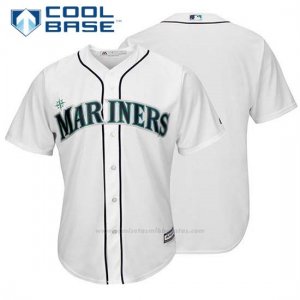 Camiseta Beisbol Hombre Seattle Mariners Blanco Cool Base