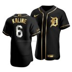 Camiseta Beisbol Hombre Detroit Tigers Al Kaline Golden Edition Autentico Negro