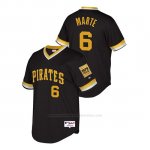 Camiseta Beisbol Hombre Pittsburgh Pirates Starling Marte Throwback 1979 World Series Negro