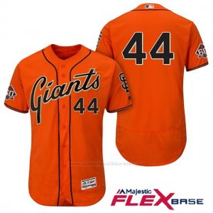 Camiseta Beisbol Hombre San Francisco Giants Jake Peavy Naranja Alterno 60th Season Flex Base
