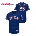 Camiseta Beisbol Hombre Texas Rangers Jose Leclerc 150th Aniversario Patch Final Season Stadium Patch Azul