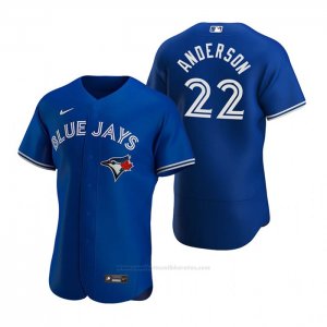 Camiseta Beisbol Hombre Toronto Blue Jays Chase Anderson Autentico 2020 Alterno Azul