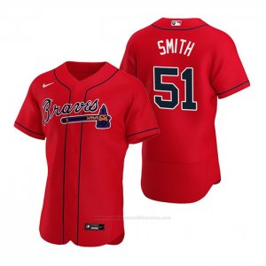 Camiseta Beisbol Hombre Atlanta Braves Will Smith Autentico Alterno 2020 Rojo