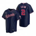 Camiseta Beisbol Hombre Washington Nationals Adam Eaton Replica Alterno Azul