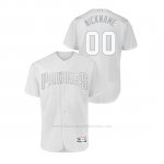 Camiseta Beisbol Hombre San Diego Padres Personalizada 2019 Players Weekend Autentico Blanco