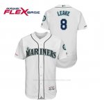 Camiseta Beisbol Hombre Seattle Mariners Mike Leake 150th Aniversario Patch Flex Base Blanco
