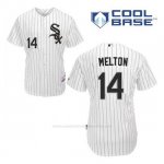 Camiseta Beisbol Hombre Chicago White Sox 14 Bill Melton Blanco 1ª Cool Base