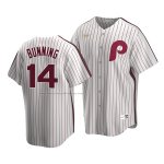 Camiseta Beisbol Hombre Philadelphia Phillies Jim Bunning Cooperstown Collection Primera Blanco