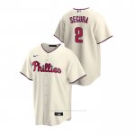 Camiseta Beisbol Hombre Philadelphia Phillies Jean Segura Replica Alterno Crema