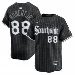 Camiseta Beisbol Hombre Chicago White Sox Luis Robert Jr City Connect Limited Negro