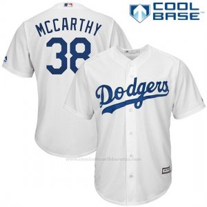 Camiseta Beisbol Hombre Los Angeles Dodgers Brandon Mccarthy Blanco Cool Base