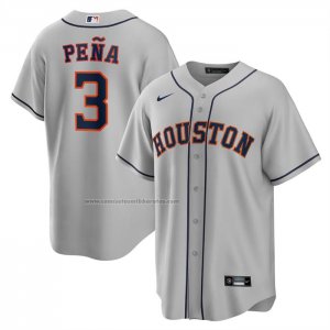 Camiseta Beisbol Hombre Houston Astros Jeremy Pena Replica Gris