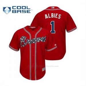 Camiseta Beisbol Hombre Atlanta Braves Ozzie Albies Cool Base Rojo