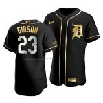 Camiseta Beisbol Hombre Detroit Tigers Kirk Gibson Golden Edition Autentico Negro