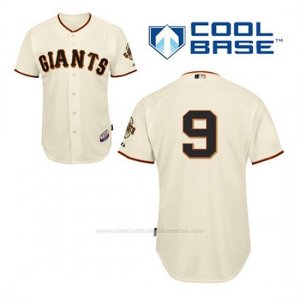Camiseta Beisbol Hombre San Francisco Giants Brandon Belt 9 Crema 1ª Cool Base