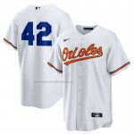 Camiseta Beisbol Hombre Baltimore Orioles 2025 Jackie Robinson Day Primera Replica Blanco