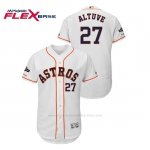 Camiseta Beisbol Hombre Houston Astros Jose Altuve 2019 Postseason Flex Base Blanco