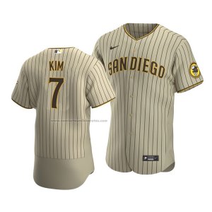 Camiseta Beisbol Hombre San Diego Padres Ha Seong Kim Autentico Alterno Marron
