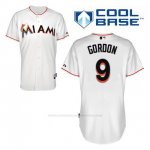 Camiseta Beisbol Hombre Miami Marlins Dee Gordon 9 Blanco 1ª Cool Base