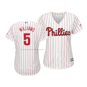 Camiseta Beisbol Mujer Philadelphia Phillies Nick Williams Cool Base Primera Blanco