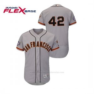 Camiseta Beisbol Hombre San Francisco Giants 2019 Jackie Robinson Day Flex Base Gris