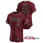 Camiseta Beisbol Hombre Arizona Diamondbacks Jake Lamb Autentico 2020 Alternato Rojo