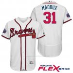Camiseta Beisbol Hombre Atlanta Braves 31 Greg Maddux Blanco 2017 All Star Flex Base