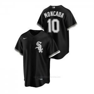 Camiseta Beisbol Hombre Chicago White Sox Yoan Moncada Replica Alterno Negro