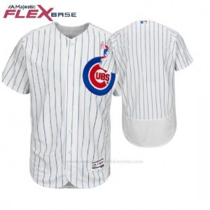 Camiseta Beisbol Hombre Chicago Cubs Blanco 2018 Dia de la Madre Flex Base