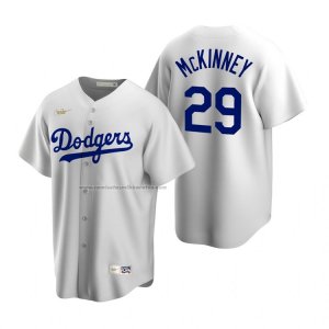 Camiseta Beisbol Hombre Los Angeles Dodgers Billy Mckinney Brooklyn Cooperstown Collection Primera Blanco