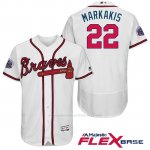 Camiseta Beisbol Hombre Atlanta Braves 22 Nick Markakis Blanco 2017 All Star Flex Base