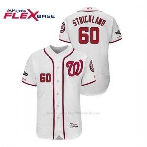 Camiseta Beisbol Hombre Washington Nationals Hunter Strickland 2019 Postseason Flex Base Blanco