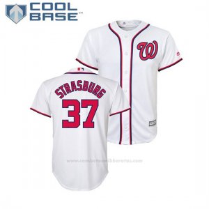 Camiseta Beisbol Nino Washington Nationals Stephen Strasburg Cool Base 1ª Blanco