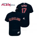 Camiseta Beisbol Hombre Cleveland Indians Yonder Alonso 2019 All Star Game Patch Flex Base Azul