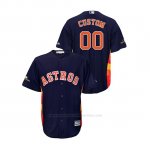 Camiseta Beisbol Hombre Houston Astros Personalizada 2019 Postseason Cool Base Azul