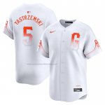 Camiseta Beisbol Hombre San Francisco Giants Mike Yastrzemski City Connect Limited Blanco