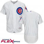 Camiseta Beisbol Hombre Chicago Cubs Autentico Coleccion Blanco Flex Base
